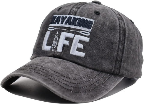 OASCUVER River Hair Don't Care Hat - Adjustable Baseball Cap for Kayaking Life, Washed Twill Cotton for Outdoor