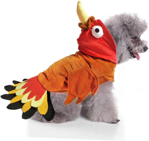 BWOGUE Turkey Dog Costume - Thanksgiving Apparel for Dogs and Cats