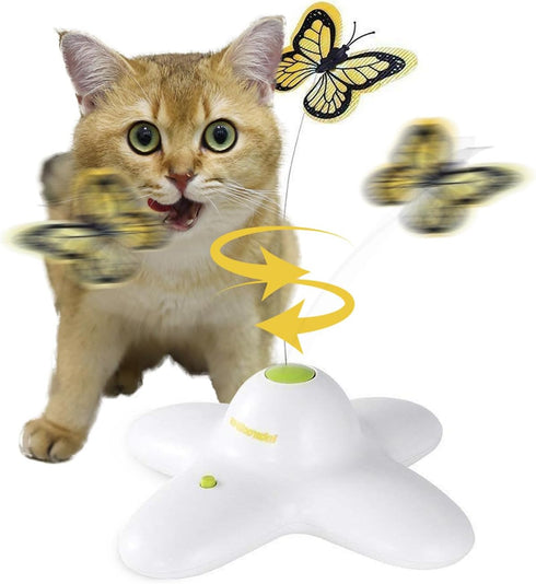 ALL FOR PAWS Cat Toys Interactive Butterfly Flutter Bug Cat Automatic Toy