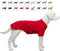 Lovelonglong Pet Clothing Dog Costumes Basic Blank T-Shirt Tee Shirts for Small Dogs, Red S
