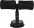 Sit-up Aid | Portable Adjustable Sit Up Bar for Floor | Abdominal Muscle Exercise Equipment for Body Building (Black)