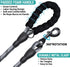 COOYOO Dog Leash 5/6 FT with Highly Reflective Threads and Comfortable Padded Handle for Medium Large Dogs