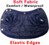 Fleece Lined Dog Coat with Detachable Hood and Hind Legs, Warm Puppy Jacket for Winter (Blue XXL)