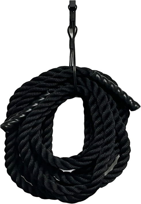 Pmsanzay Exercise Rope Storage Hanger, Wall-Mounted Heavy Duty Metal Hook Bracket for Battle Rope Storage