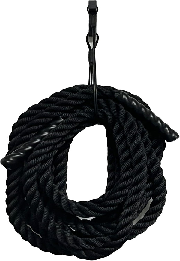 Pmsanzay Exercise Rope Storage Hanger, Wall-Mounted Heavy Duty Metal Hook Bracket for Battle Rope Storage
