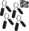 Spring Clip Collars, 1 inch (25 mm), for Smooth Dumbbell Handle or Standard Weightlifting Barbell, Pack of 4