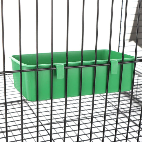 2 Pcs Pet Bird Parrot Food Bowls, Small Animal Feeder Bowl, Convenient Hanging Container for Small Birds