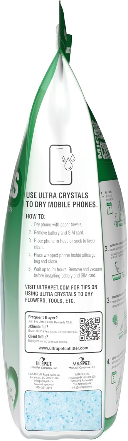 Ultra Fresh Scented Micro Crystals Premium Cat Litter, 99.9% Dust Free, 15 Lbs. Total (3pk)