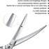 Grooming Pet Shear, 6.5 Inch Downward Curved Scissors for Cat and Small Dog Trimming, Designed for Professional Groomers