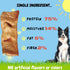 BULLYSTICKS & MORE 8-10 Inch Smoked Beef Cheek Snouts for Dogs (Extra Thick-3 Count) - No Hide Bones for Dogs