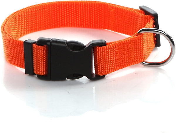 SALO Nylon Dog Collar, Adjustable Collars for Medium Large Dogs, 3/4 Inch Wide