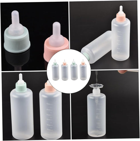 12pcs Yardwe Silicone Pet Pacifier Bottles for Newborn Puppies and Kittens Dog Cat Pet Feeding Supplies