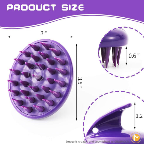 Cat Brush with Soft Rubber Pins, Washable Silicone Pet Grooming Brush for Indoor Cats, Removes Hair Mats and Loose Fur