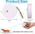 Retractable Dog Leash for Small Dogs Cats up to 11lbs, 6.5ft Anti-Pull Nylon Tape, White Round