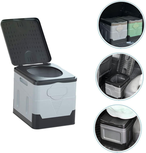 1-Person MAGICLULU Portable Folding Toilet for Adults Capacity Car and Camping Emergency Use Retractable Travel Potty