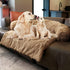 Dogs/Cats Bed Mats, Luxurious Couch Cover for Pets, Waterproof Lining, Nonskid Bottom, Desert Brown, XL