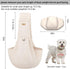 Dog Sling Carrier, Adjustable Strap, Soft Cotton Dog Carrier Bag with Pocket for Travel Outdoor (Beige)