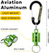 SF Strongest Magnetic Net Release Keychain, Fly Fishing Net Retractor with Retractable Coiled Lanyard Carabiner Clip