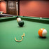 4pcs PRETYZOOM Pool Cue Storage Hooks Wall Mounted Metal Pool Table Side Cue Rack Gold and Black for Game Room