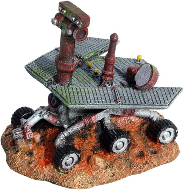 1pc Mars Rover Ornament for Home Car Trim, Glass Ornaments Fish Tank Shelter Mini House Figurine