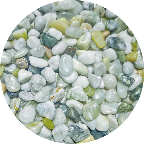 8-12mm Green Agate Stones 2LBS Polished Tumbled Pebbles Crystals Top Soil Hydroponics