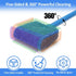 Novique Fish Tank Cleaner with Five Sided Sponge Brush and Long Handle Aquarium Scrubber Alage Scraper for Glass