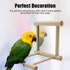 Generic (1PCS) Wooden Bird Mirrors Bird Swing, Parrot Cage Toys, Swing Hanging Play with Mirror for Small Birds Greys
