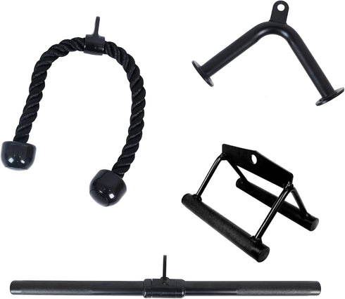 Tricep Press Down Cable Attachment, LAT Pulldown V Handle with Rotation for Weight Machine Accessories