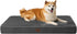 EHEYCIGA Orthopedic Memory Foam Dog Beds for Large Dogs, Removable Waterproof Liner, Dark Grey, 36x27
