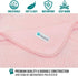 PetAmi Waterproof Dog Blanket for Extra Large Dogs, Reversible Pee Proof Blanket for Indoor Cat, 90x90 Pink