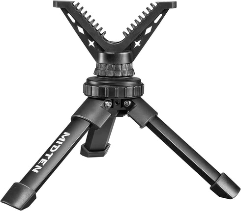 MidTen Portable Shooting Rest Tripod Rifle Stand for Range - Lightweight Bench