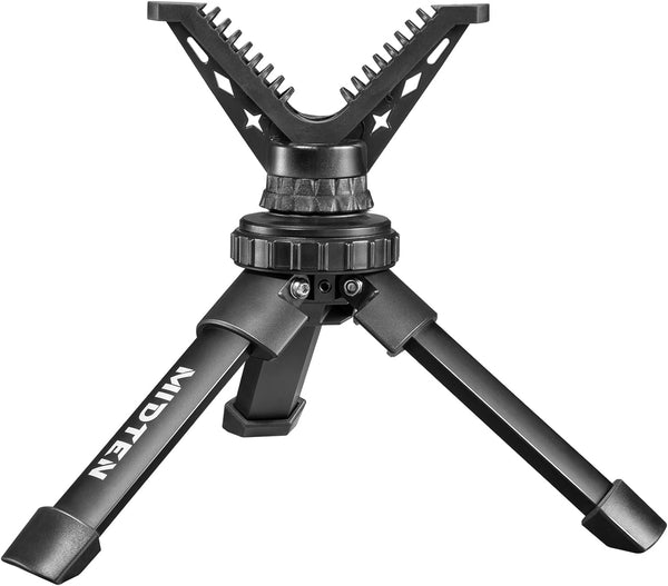 MidTen Portable Shooting Rest Tripod Rifle Stand for Range - Lightweight Bench