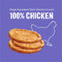 100% 8 oz Three Dog Bakery Bark'N Crunch! Chicken Chips with Real Chicken - - Crunchy Treats for Dogs - High Protein