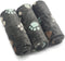 1 Pack 3 Puppy Blankets, Super Soft Warm Sleep Mat Grey PAW Print Fleece Blanket for Small Dogs and Fluffy Cats, Medium