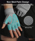 SUJAYU Workout Gloves for Men Women, Anti-Slip Fingerless Gloves for Weightlifting, Mens Workout Gloves Weight Lifting