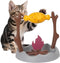 DFQ Cat Slow Feeder, Interactive Cat Puzzle Toy Treat Dispenser - BBQ Campfire