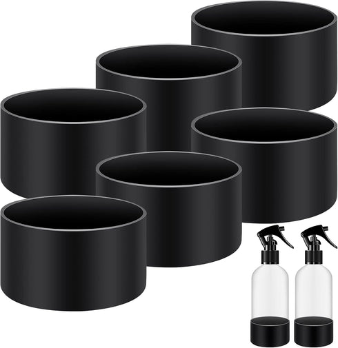 Zubebe 6 Pcs Silicone Bottle Boot Protective Silicone Sleeve Bottom Washable Rubber