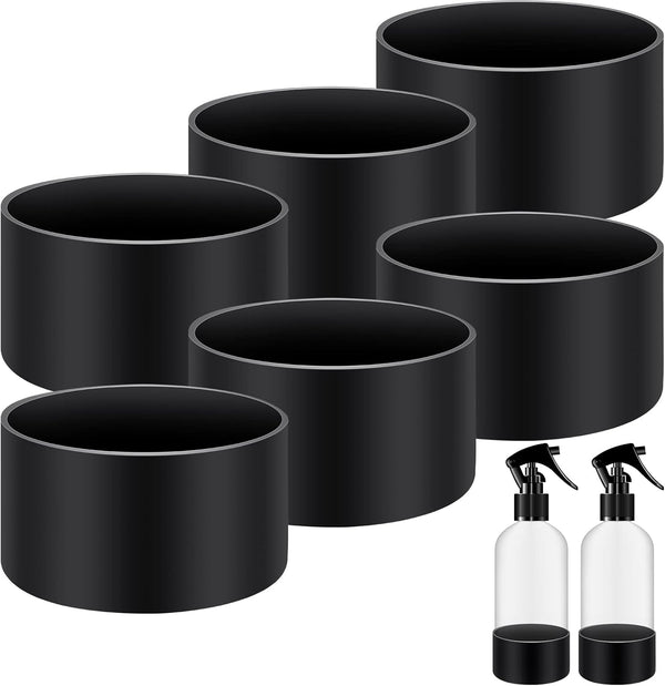 Zubebe 6 Pcs Silicone Bottle Boot Protective Silicone Sleeve Bottom Washable Rubber