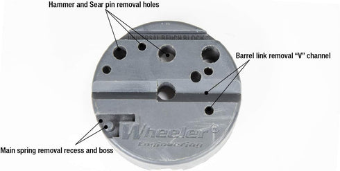 Wheeler Universal Bench Block - Non-Marring Construction for Pistols, Gunsmithing