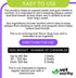 60ct Vet Worthy Chewable Toothpaste - Dog Teeth Cleaning Chews with Propolis & Zeolites - Toothpaste for Dogs - Tartar