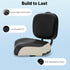 YDOOLNG 220lbs Commuter 9.84 11.81in Bike Seat with Backrest, Bicycle Seat with Adjustable Height Bike Saddle