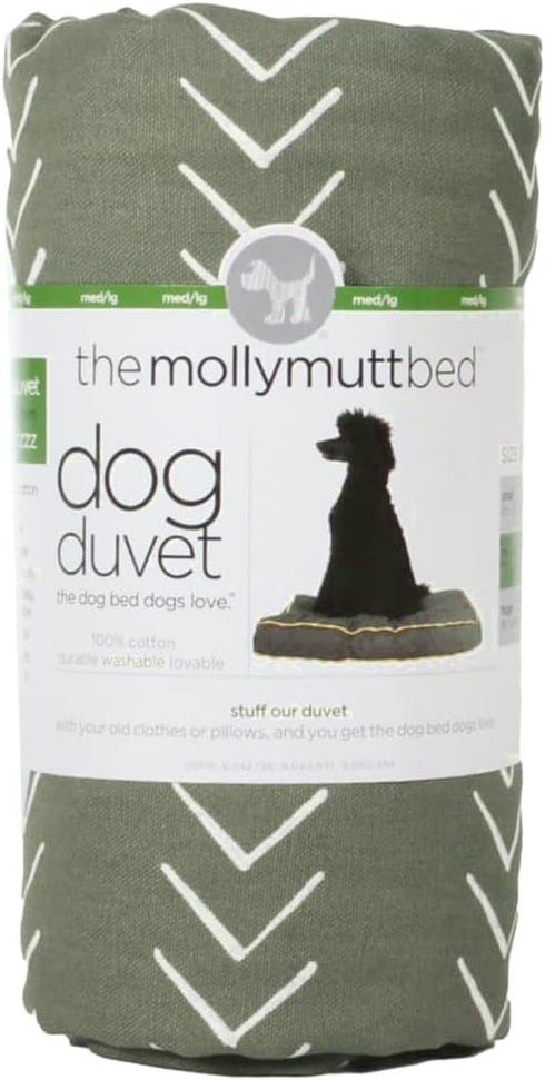 Molly Mutt Medium to Large Dog Bed Cover, Forever Young Print, 27”X36”X5’’, 100% Cotton, Durable & Machine Washable