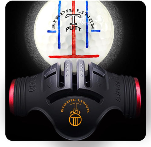 BIRDIE79 360-Degree Golf Ball Marker Alignment Tool Kit with 3-Color Pens and
