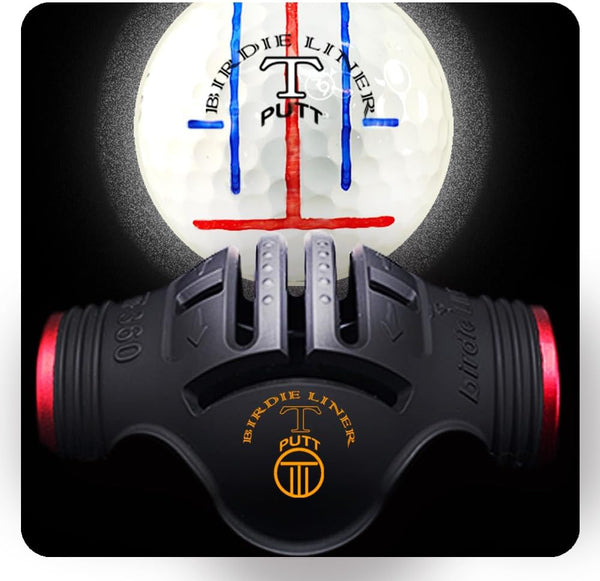 BIRDIE79 360-Degree Golf Ball Marker Alignment Tool Kit with 3-Color Pens and