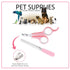 Trimmer Small Animal Pet Grooming Kit with Pet Shedding Slicker Brush, Bath Massage Glove, Pet Grooming Comb, Nail