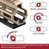 SHINEWEE 2-Slot Arca Dovetail Rail for M-LOK System Quick-Release Tripod Mount Adapter | Compatible with Arca-Swiss/RRS