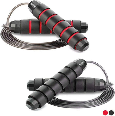 Redify Jump Rope for Fitness, Adjustable Skipping Rope with Ball Bearings, Speed Jumping Rope for Workout at Home,