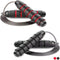Redify Jump Rope for Fitness, Adjustable Skipping Rope with Ball Bearings, Speed Jumping Rope for Workout at Home,