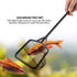 Aquarium Fish Net, Lightweight Nylon Fish Tank Fishing Net, Square Fish Shrimp Net with Plastic Handle