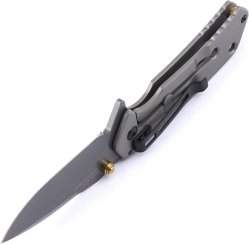 Sanrenmu 7056LUC Line Lock Folding Knife with 8Cr14Mov Blade and 3Cr14N Handle